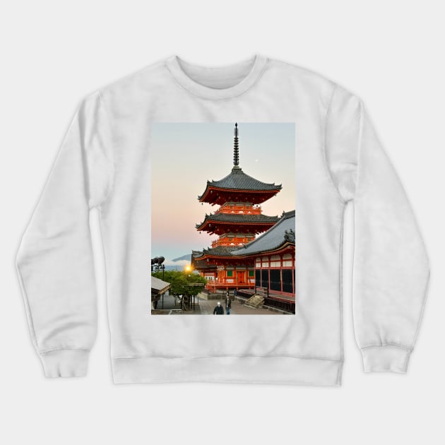 Kiyomizu-dera Crewneck Sweatshirt by dagobah_days